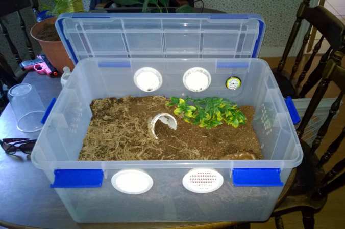 Ziploc 60-qt Storage Bin Modified. 